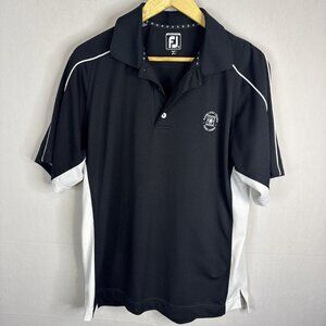 FootJoy Kahili Golf Course Maui Hawaii Polo Men’s Medium Black/White FJ